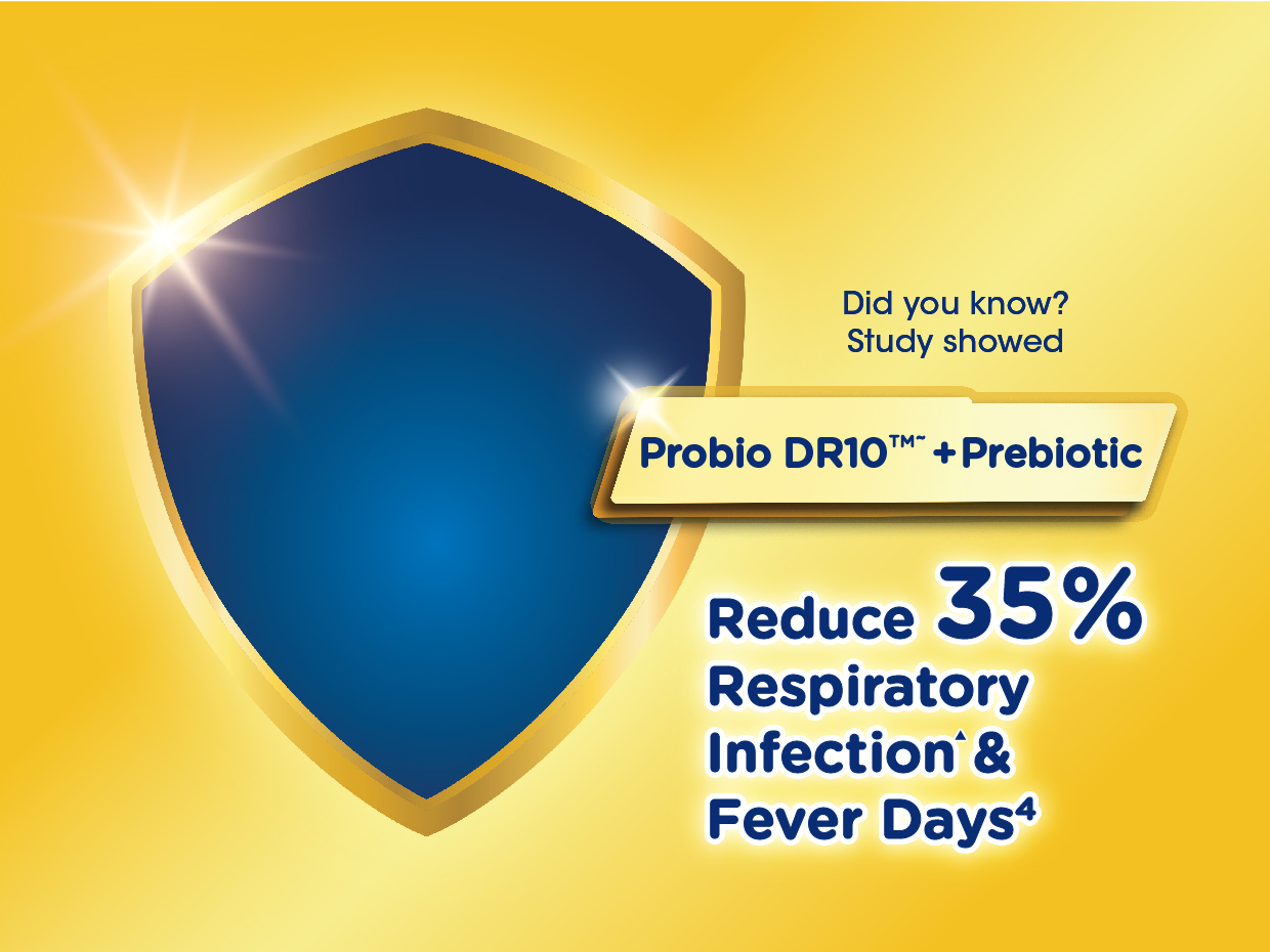 Anmum Essential Gold supports reduced respiratory infection and fever days