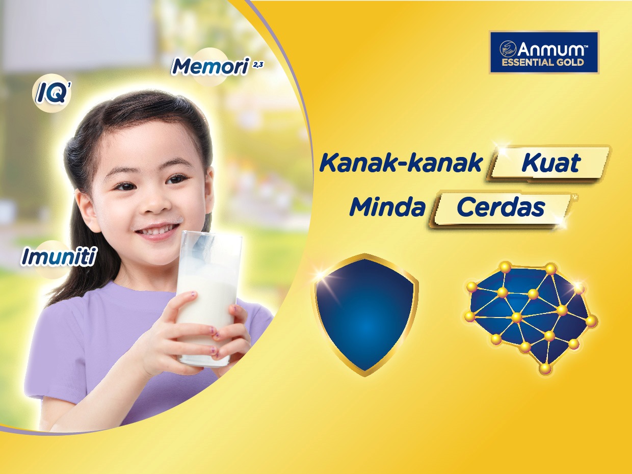 Anmum Essential Gold kanak-kanak kuat, minda cerdas